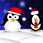 Christmas Penguin Slide