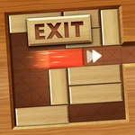 Exit: Unblock Red Wood Block