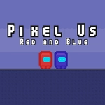 Pixel Us Red and Blue