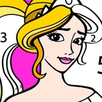 Princess Coloring By Number