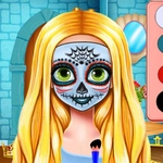 Sister Halloween Face Paint