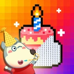 Wolfoo Birthday Pixel Art